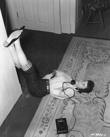 teenager on phone