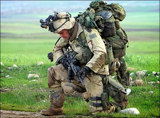 Soldier in Prayer