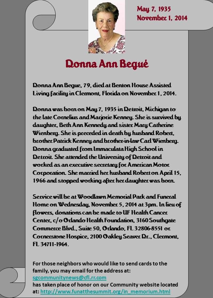 Donna Ann Begue
